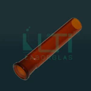 1130-ASTM AMBER FULL LENGTH FEMALE INTERCHANGEABLE TAPER-GROUND JOINTS SINGLE