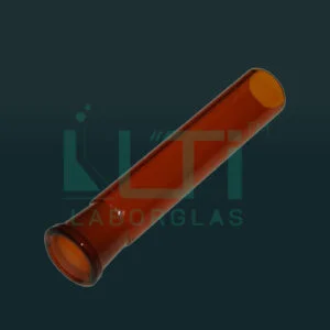 1150-ASTM AMBER SHORT LENGTH FEMALE INTERCHANGEABLE TAPER-GROUND JOINTS SINGLE