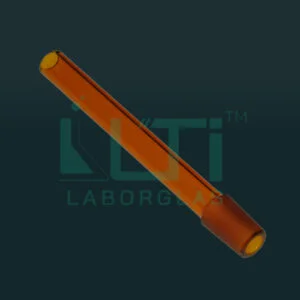 1160-ASTM AMBER FULL LENGTH MALE INTERCHANGEABLE TAPER-GROUND JOINTS SINGLE