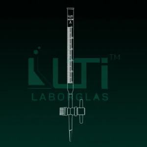 4010-ASTM, CLASS A BURETTE SCHELLBACH STRIPE, SERIALISED AND CERTIFIED, STRAIGHT BORE GLASS KEY STOPCOCK