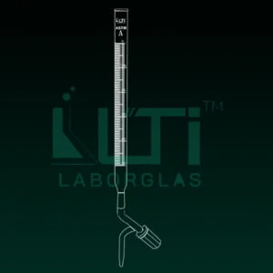 4060-ASTM, CLASS A BURETTE SCHELLBACH STRIPE, UNSERIALISED with batch CERTIFIED, STRAIGHT BORE NEEDLE VALVE KEY STOPCOCK