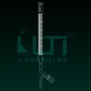 4110-Burettes with PTFE Needle valve stopcock in Schellbach stripe, Class AS with Individual Certificate