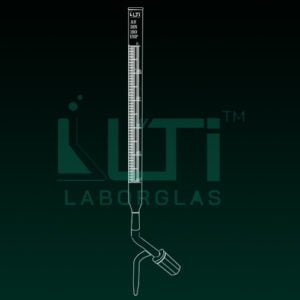 4120-Burettes with PTFE Needle valve stopcock in Schellbach stripe, Class AS with Batch Certificate