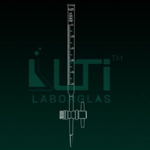 4220-CLEAR GLASS CLASS AS BURETTE, PTFE KEY STOPCOCK WITH BATCH CERTIFICATE DIN/ISO, USP
