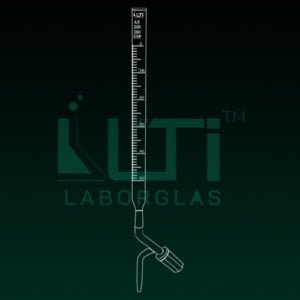 4240-CLEAR GLASS Burettes with PTFE needle valve stopcock Class AS with Batch Certificate, DIN/ISO, USP
