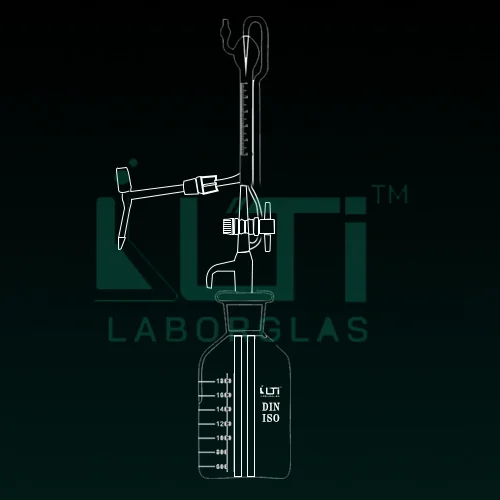 4540-Automatic Burette in Schellbach stripe, Class AS with NEEDLE VALVE Stopcock, DIN/ISO
