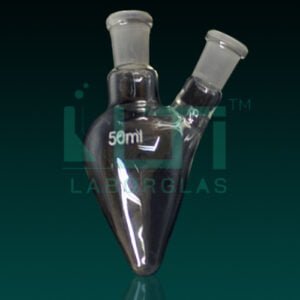 5710-Flask, Pear shape with Two Neck, DIN