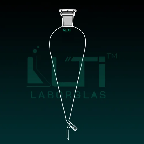 6930-Separating Funnel Pear Shape, Needle Valve Stopcock, ISO