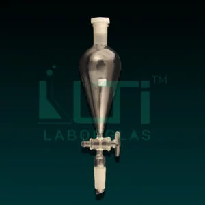 6970-Separating Funnel Pear shape with stem inside cone, Solid Glass Stopcock