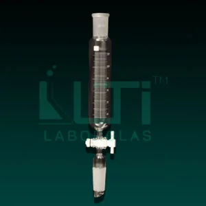 7060-Separating Funnel, Cylindrical with stem inside cone, PTFE Stopcock, DIN/ISO