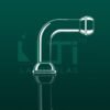 2070-ASTM, ADAPTER, IMPINGER 90˚ ANGLE
