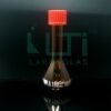 2640-AMBER GLASS VOLUMETRIC FLASK WITH GL THREAD, CLASS A, SERIALIZED WITH INDIVIDUAL CERTIFICATE ASTM E-288