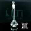 2735-CLEAR GLASS, QR. CODED VOLUMETRIC FLASK WITH SOLID GLASS STOPPER, CLASS A, SERIALIZED WITH INDIVIDUAL WORK CERTIFICATE ASTM E-288