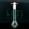 2750-CLEAR GLASS VOLUMETRIC FLASK WITH PTFE STOPPER, CLASS A, SERIALIZED WITH INDIVIDUAL CERTIFICATE ASTM E-288