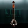 2770-AMBER GLASS VOLUMETRIC FLASK WITH SOLID GLASS STOPPER, CLASS A, UNSERIALIZED WITH BATCH CERTIFICATE ASTM E-288