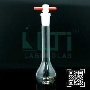 2805-CLEAR GLASS, QR. CODED VOLUMETRIC FLASK WITH PTFE STOPPER, CLASS A, UNSERIALIZED WITH BATCH CERTIFICATE ASTM E-288