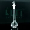 2920-CLEAR GLASS WIDE MOUTH VOLUMETRIC FLASK WITH SOLID GLASS STOPPER, CLASS A, SERIALIZED WITH INDIVIDUAL CERTIFICATE ASTM E-288