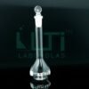 2943-CLEAR GLASS, NARROW MOUTH VOLUMETRIC FLASK WITH SOLID GLASS STOPPER, CLASS A, SERIALIZED WITH INDIVIDUAL CERTIFICATE, ASTM E-288