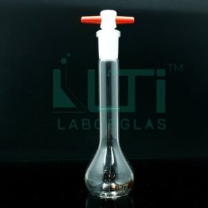 2944-CLEAR GLASS, NARROW MOUTH VOLUMETRIC FLASK WITH PTFE STOPPER, CLASS A, SERIALIZED WITH INDIVIDUAL CERTIFICATE, ASTM E-288