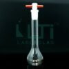 2948-CLEAR GLASS, NARROW MOUTH VOLUMETRIC FLASK WITH PTFE STOPPER, CLASS A, UNSERIALIZED WITH BATCH CERTIFICATE, ASTM E-288