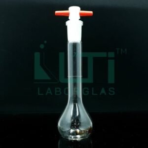 2948-CLEAR GLASS, NARROW MOUTH VOLUMETRIC FLASK WITH PTFE STOPPER, CLASS A, UNSERIALIZED WITH BATCH CERTIFICATE, ASTM E-288