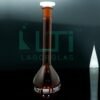 2970-AMBER GLASS WIDE MOUTH VOLUMETRIC FLASK WITH PE STOPPER, CLASS A, SERIALIZED WITH INDIVIDUAL CERTIFICATE (USP)