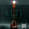 3015-AMBER GLASS, QR. CODED VOLUMETRIC FLASK WITH PTFE STOPPER, CLASS A, USP STANDARD WITH INDIVIDUAL CERTIFICATE