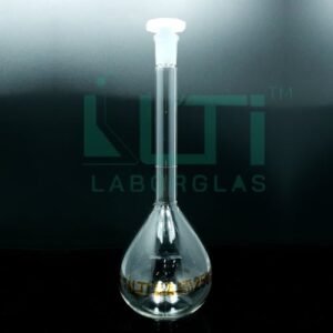3060-CLEAR GLASS VOLUMETRIC FLASK WITH PE STOPPER, CLASS A, USP STANDARD WITH INDIVIDUAL CERTIFICATE