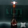 3075-AMBER GLASS, QR. CODED VOLUMETRIC FLASK WITH PTFE STOPPER, CLASS A, USP STANDARD WITH BATCH CERTIFICATE