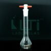 3110-CLEAR GLASS VOLUMETRIC FLASK WITH PTFE STOPPER, CLASS A, USP STANDARD WITH BATCH CERTIFICATE