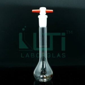 3110-CLEAR GLASS VOLUMETRIC FLASK WITH PTFE STOPPER, CLASS A, USP STANDARD WITH BATCH CERTIFICATE