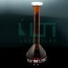 3150-AMBER, VOLUMETRIC FLASKS, CLASS A WITH PE STOPPER, DIN/ISO