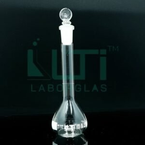 3160-CLEAR GLASS VOLUMETRIC FLASKS, CLASS A WITH GLASS STOPPER, DIN/ISO