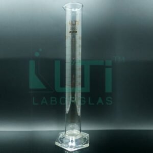 3700-CLEAR GLASS, Measuring Cylinder Graduated Class A, Hex Base, Unserialized