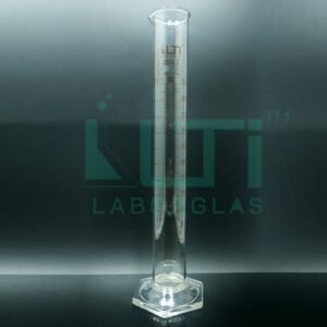 3710-CLEAR GLASS, Measuring Cylinder Graduated Class-B, Hex Base