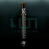 3740-Amber Glass, Measuring Cylinder with Hexagonal Base, Class-A, Individual certificate