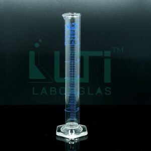3760-Clear glass, Measuring Cylinder with Hexagonal Base, Class-A, Individual certificate