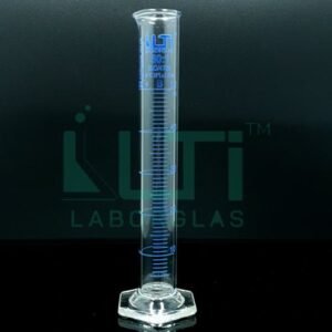 3780-Clear glass, Measuring Cylinder, Low Form, Hex base, Class-B