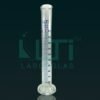 3820-Clear glass, Measuring Cylinder with Round Base, Class-A, (Economy Model) DIN/ISO with Individual certificate