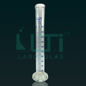 3820-Clear glass, Measuring Cylinder with Round Base, Class-A, (Economy Model) DIN/ISO with Individual certificate