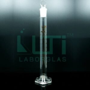 3860-Mixing Cylinder, Clear glass with Hexagonal base, Class-A, unseriailzed, ASTM