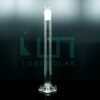3870-Mixing Cylinder, Clear glass with Hexagonal base, Class B, Hex Base