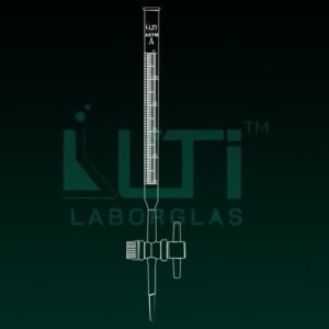4040-ASTM, CLASS A BURETTE SCHELLBACH STRIPE, UNSERIALISED with batch CERTIFIED, STRAIGHT BORE PTFE STOPCOCK