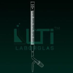 4050-ASTM, CLASS A BURETTE SCHELLBACH STRIPE, SERIALISED AND CERTIFIED, STRAIGHT BORE NEEDLE VALVE KEY STOPCOCK