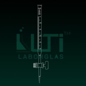 4190-CLEAR GLASS CLASS AS BURETTE, GLASS STOPCOCK WITH INDIVIDUAL CERTIFICATE DIN/ISO, USP