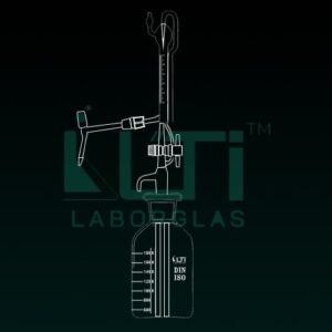 4540-Automatic Burette in Schellbach stripe, Class AS with NEEDLE VALVE Stopcock, DIN/ISO