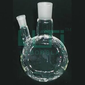 5610-Flasks, Round Bottom, 2 Neck Angular