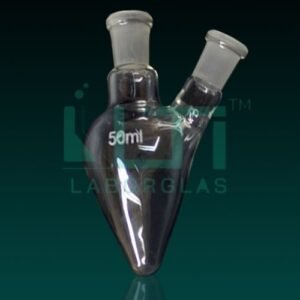 5710-Flask, Pear shape with Two Neck, DIN