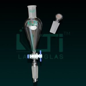 6840-Separating Funnel, Squibb, PTFE Plug with Lower Joint, ASTM