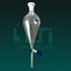 6880-Separating Funnel, Squibb shape, Without Graduation, With Needle valve Stopcock, ISO